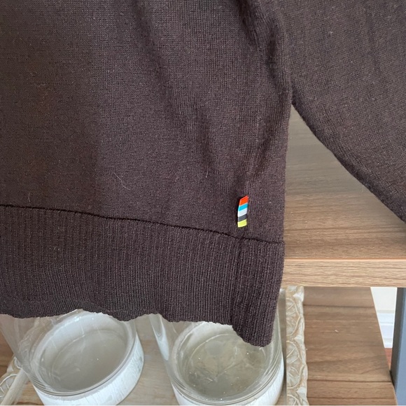 Smartwool Men's Dark Brown Wool Blend Sweater, Size Large - Picture 7 of 10